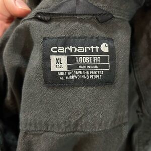 Carhartt XL Tall Loose Fit Jacket in Charcoal